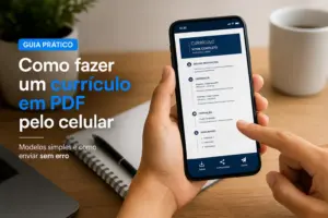 Como fazer um currículo em PDF pelo celular: modelos simples e como enviar sem erro